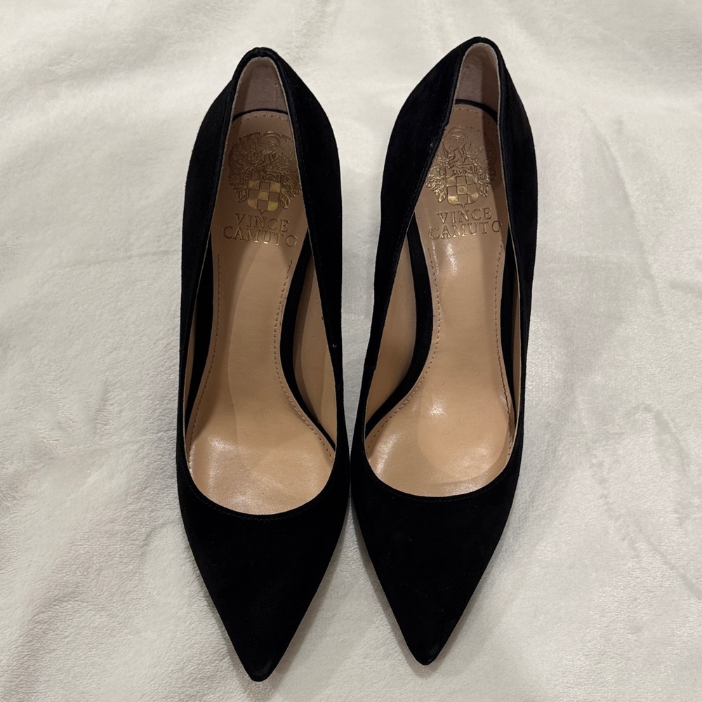 Vince Camuto Black Suede Heels